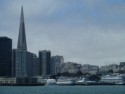 Transamerica Building and various boats